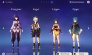 Raiden Shogun and her national team is the cheapest AoE team (Image via HoYoverse)